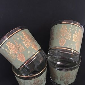 4 Vintage cocktail glasses, no chips